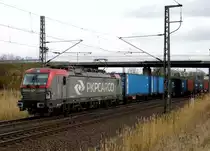 Am 21.03.2017 kam die EU46-505 (5370 017-3) von der PKP Cargo aus Richtung Stendal und fuhr weiter in Richtung Braunschweig .