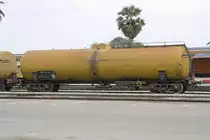 Kesselwagen WWCv 60.108 am 17.März 2017 in der Phnom Penh Station.