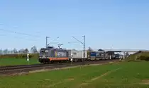 Hector Rail 241 006  Calrissian  zieht einen KLV-Zug am 25.03.17 durch Marl (Nds.) in Richtung Osnabrück.