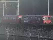 Der Schienenbus der Ruhrtalbahn macht sich auf den Weg nach Hagen. Abgelichtet habe ich ihn am 29.10.2016 in Bochum-Dahlhausen.