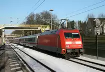 101 046 mit IC 2028 (N�rnberg Hbf–K�ln–Kiel Hbf) am 16.01.2017 in Klecken