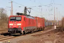 189 001-1 verlässt den Rangierbereich in Recklinghausen-Ost 27.3.2017