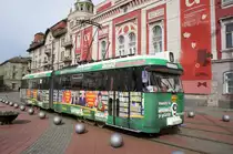 Rumänien / Straßenbahn (Tram) Timişoara: Hansa GT4c - Wagen 3457 (ehemals Bremen) der Regia Autonomă de Transport Timişoara (R.A.T.T.), aufgenommen im März 2017 im Stadtgebiet von Timişoara.