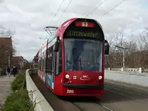Freiburger VAG Siemens Combino Advanced 289 am 20.03.17 am Hbf