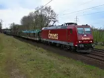 Emons 185 513-9 (NVR: 91 80 6185 513-9 D-EBT)am 05.04.2017 Ahlten mit leeren Autotransportwagen Ri Osten passierend...
<p>
Weitere Bilder zum Thema Bahnfotografie gibt es auf meiner Site unter:<br> 
<a href= http://www.ralf-bueker.de/Ralf's Eisenbahnbilder.htm target= _blank >Ralf's Eisenbahnbilder