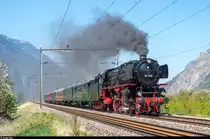 Verein Pacific 01 202  am 8. April 2017 zwischen Vernayaz und Martigny.