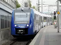 Eine BR 622 der Unternehmen Vlexx fährt ein auf Gleis 8. Mainz Hbf, den 15.04.2017
