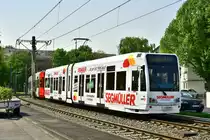 4024 mit neuer Ganzreklame  Segmüller  auf der Wilhelm-Sollmann-Straße. (20.04.2017)