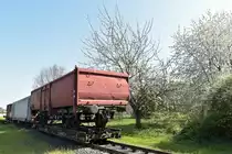 Ein Omm52 auf einem Rollwagen in Schierwaldenrad. Sonntag 9.4.2017