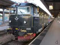 Die Elektrolokomotive ASEA Brown Boveri Rc6 der SJ in Göteborg (August 2010)