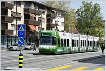 Jubiläumstram 3019 der Gartenbaufirma Spross auf der Birmensdorferstrasse. (20.04.2017)