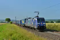 152 135 mit einem KLV am 06.07.2013 bei Himmelstadt. 