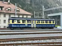 ABeh 4/4 I 308  Gsteigwiler  am 24.4.17 vor der Werkstatt in Zweilütschinen abgestellt.