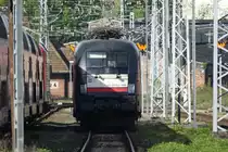 Die MRCE Dispo-Lok 182 599-1 (ES 64 U2-099) abgestellt in Berlin Lichtenberg am 24.04.2017