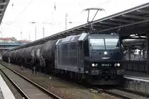 Die MRCE Dispo-Lok 185 545-1 der CTL Logistics durchfuhr mit einem Kesselwagenzug Berlin Lichtenberg am 24.04.2017