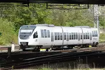 643 361-8 der NEB als RB12 nach Berlin Ostkreuz bei der Einfahrt in Berlin Lichtenberg am 24.04.2017