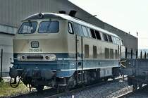 215 082-9 in Koblenz in einem Industriegebiet. 28.4.2017 
(Das Bild hat mein Neffe Dennis gemacht, Erlaubnis zur Veröffentlichung ist erteilt)
