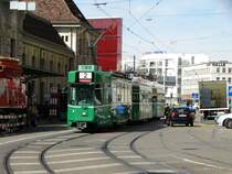 BVB Basel Be 4/4 Cornichons 492 am 23.03.17 in Basel SBB Bhf