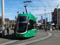 BVB Basel Be 6/8 Bombardier Flexity 2 5014 am 23.03.17 in Basel SBB Bhf