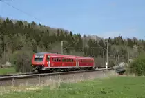 611 021-7 als RE 22308 (Neustadt(Schwarzw)-Rottweil) bei Aufen 12.4.17