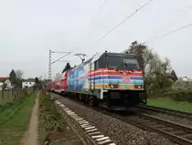 DB Regio 146 247-2 Vernetzt in die Zukunft am 05.04.17 bei Hanau West mit einen RE nach Bamberg