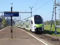 BLS - Triebzug RABe 515 012 in Busswil am 29.04.2017
