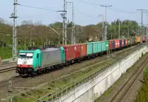 Am 12.05.2017 kam die E 186 128 von der ITL aus Richtung Stendal und fuhr weiter in Richtung Salzwedel .