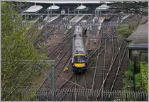 Der ScotRail Diesltriebzug 170406 verlàsst Edinburgh Waverly.
2. mai 2017