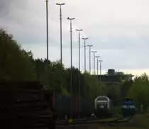 Siemens PCW7 ER20-2007 und die G 1700 BB stehen in Wegberg-Wildenrath.
Aufgenommen durch den Zaun  von dem Siemens-Prüfcenter Wegberg-Wildenrath .
Bei Wolken am Nachmittag vom 1.5.2017.
