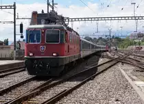 SBB: EW II Pendel mit Re 4/4 11 191 und Re 4/4 II 11 193 an beiden Enden in Lausanne am 20. Mai 2017.
Foto: Walter Ruetsch