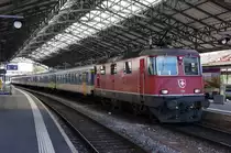 SBB: EW II Pendel mit Re 4/4 11 191 und Re 4/4 II 11 193 an beiden Enden in Lausanne am 20. Mai 2017.
Foto: Walter Ruetsch