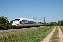 Nachschuss am 31.08.2015 auf 403 551-5  Herford , als diser mit einem unbekannten 403-Einheit bei Hügelheim in Richtung Freiburg fuhr.