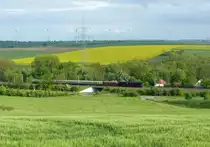IGE Werrabahn-Eisenach 41 1144-9 mit dem RE 16997  Regenbogen-Express  von Erfurt Hbf nach Gera Hbf, am 20.05.2017 bei Neudietendorf.