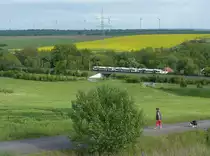 Die EB 80668 vom Rennsteig nach Erfurt Hbf, am 20.05.2017 bei Neudietendorf.