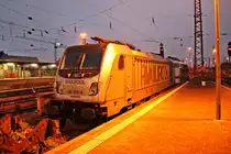 Abgestellt stand am 21.09.2015 die Railpool 187 008-8 auf einem Stumpfgleis zusammen mit der 103 222-6 in Basel Bad Bf. Die 103er brachte am gleichen Tag die 187er zum Hersteller Bombadier nach Kassel zurück.