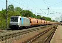 Am 18.05.2017 kam die 185 692-1 von der HSL Logistik GmbH, (Railpool) aus Richtung Magdeburg nach Niederndodeleben und fuhr weiter in Richtung Braunschweig .