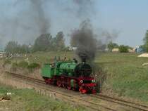 Die ungarische 109.109 der MAV auf der Dampflokparade am 28.4.2007 in Wolsztyn.
