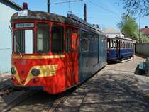 Strassenbahnmuseum Amsterdam. Ehem. DUEWAG als Bahndienstfahrzeug. April 2007