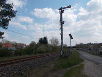 Das Einfahrsignal D von Joachimsthal,am 01.Mai 2017,aus Richtung Milmersdorf.