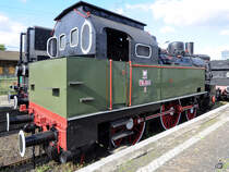 Die Dampflokomotive TKc100 (Preußische T4) im Eisenbahnmuseum Warschau (August 2011)