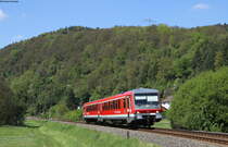628 251-1 als RE 4385 (Aschaffenburg Hbf-Crailsheim) bei Faulbach 10.5.17