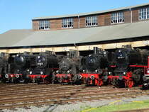 CFL 5519,50 3552, 89 906, 38 1772 und 001 150-2. Am 27.05.17 beim Lokschuppenfest in Hanau