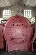 Armaturenlose Stehkessel der 63 (C-n2, Brush, Bauj. 1911, Fab.Nr. 324); Kabin Buri am 14.Mai 2017.