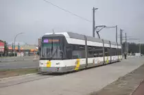 Hermelijn 7247 von De Lijn Antwerpen, 1. Tag der Linie 6 Richtung P+R Luchtbal, aufgenommen 03.06.2017 am neuen Endpunkt