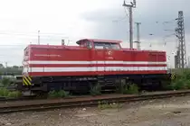 202 726-6, die V100 05 der Hessischen Güterbahn zu Gast in Neuss, Pfingstsonntag 2017.
