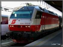 E- Lok 1014 003-6  Wien S�dbahnhof am 28.4.2007