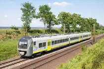 Agilis ET 440 408 zwischen Straubing und Regensburg bei Radldorf am 03.06.2017

Bildrechte: agilis, D. Spitz, Dr. med. D. Bauer, IKM