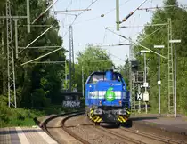 Ein Nachschuss von der G 1700 BB und kommt als Lokzug aus Aachen-West nach Wegberg-Wildenrath(D) und kam aus Richtung Aachen-West,Laurensberg,Richterich,Kohlscheid,Herzogenrath,Palenberg,Zweibrüggen,Frelenberg,Geilenkirchen,Süggerath,Lindern,Brachelen,Hückelhoven-Baal,Baal und fuhr durch Erkelenz in Richtung Herrath,Beckrath,Wickrath. 
Aufgenommen vom Bahnsteig 1 in Erkelenz. 
Bei Sommerwetter am  Nachmittag vom 17.5.2017.