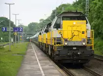 7785,7867,7868,7869 alle vier von SNCB kommen aus Richtung Mönchengladbach-Hbf,Rheydt-Hbf,Wickrath,Beckrath,Herrath,Erkelenz,Baal,Hückelhoven-Baal,Brachelen mit einem Kalkleerzug aus Oberhausen-West(D) nach Hermalle-Huy(B) und fahren durch Lindern in Richtung Süggerath,Geilenkirchen,Frelenberg,Zweibrüggen,Übach-Palenberg,Rimburg,Finkenrath,Hofstadt,Herzogenrath, Kohlscheid,Richterich,Laurensberg,Aachen-West. 
Aufgenommen vom Bahnsteig 2 in Lindern. 
Bei Regenwolken am Nachmittag vom 18.5.2017.