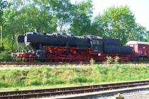 eine alte Crailsheimerin wiederentdeckt - die 053 075, hier im Freigel�nde des Bw Bochum-Dahlhausen